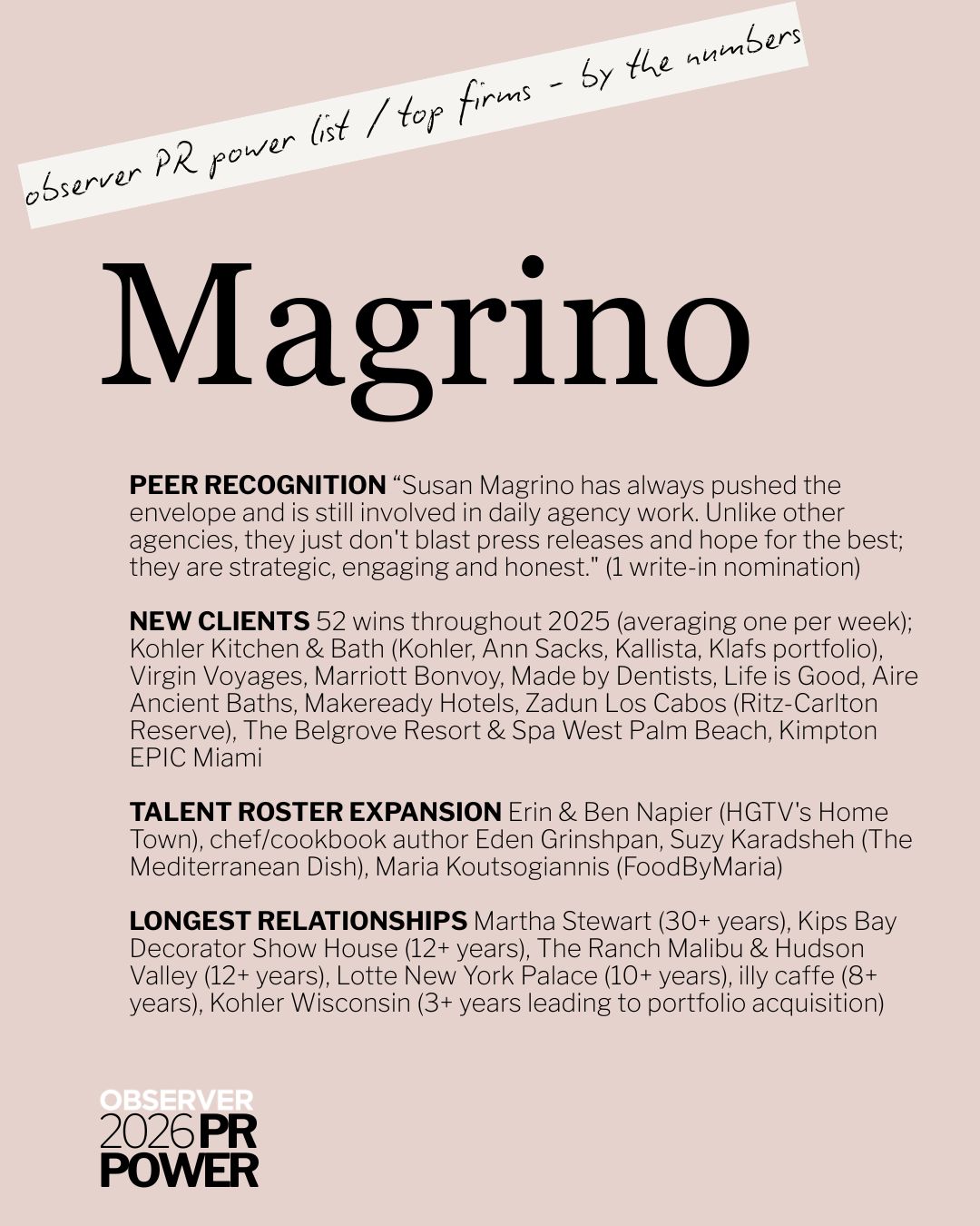 magrino announcement observer 2026 2