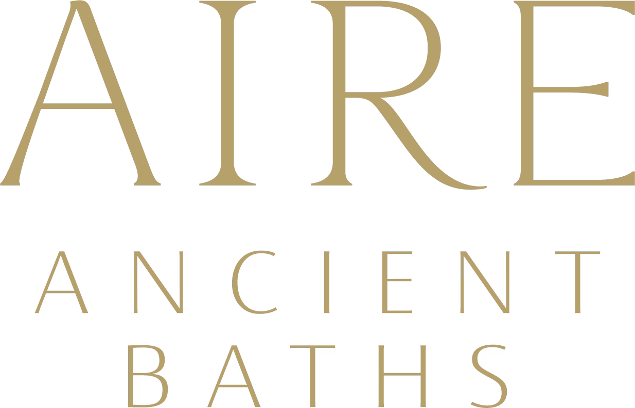 AIRE Ancient Baths luxury wellness brand wordmark logo