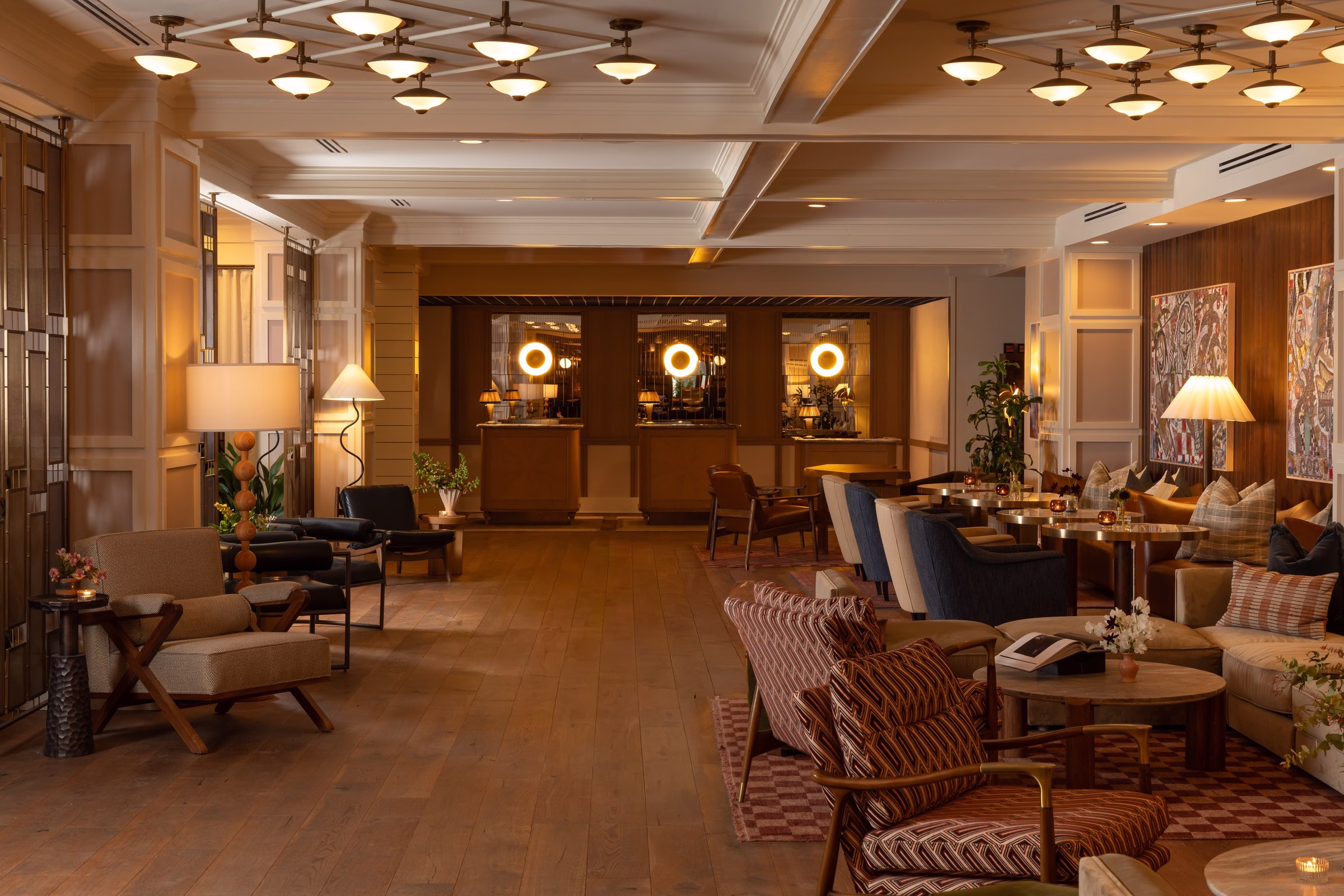 Hutton Hotel Nashville lobby with refreshed boutique design and Music City character
