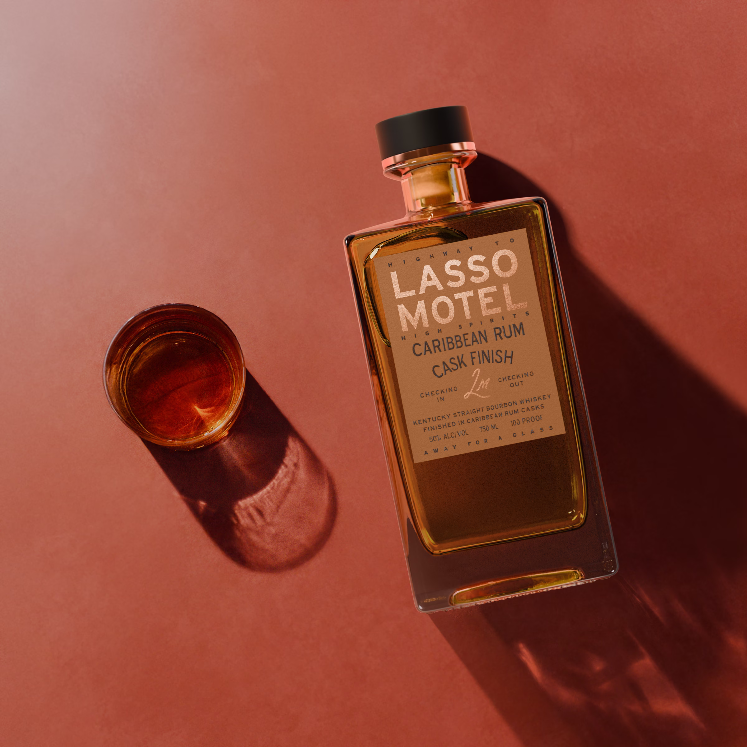 Lasso Motel Whiskey Caribbean Cask Bourbon Dynasty Spirits Magrino PR