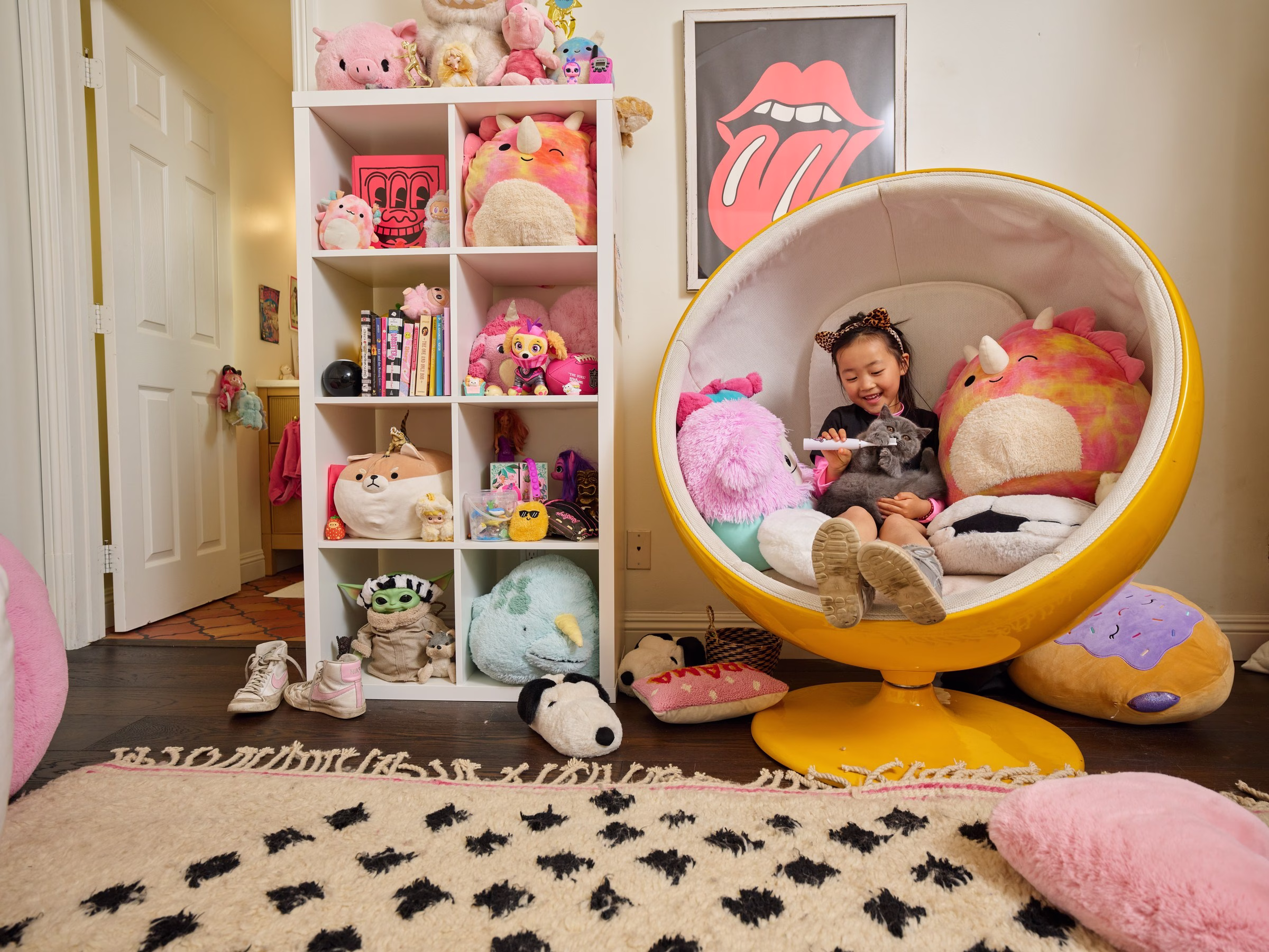 Made By Dentists kids' Cheetah-themed oral care products in a family lifestyle scene