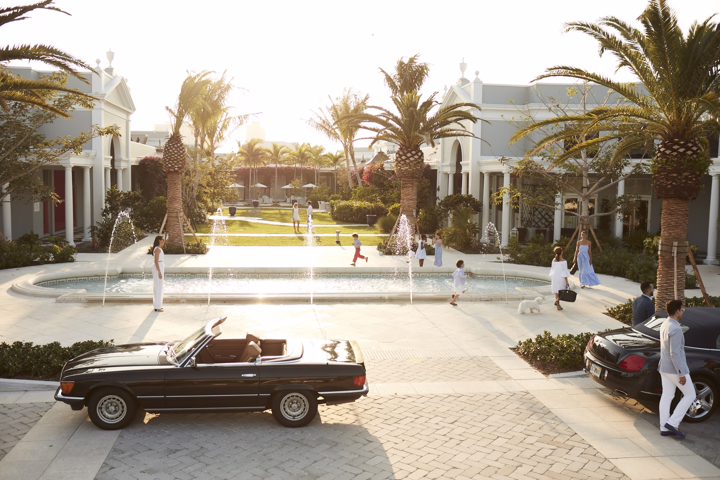 Royal Poinciana Plaza Palm Beach Courtyard Garden Luxury Shopping PR Agency